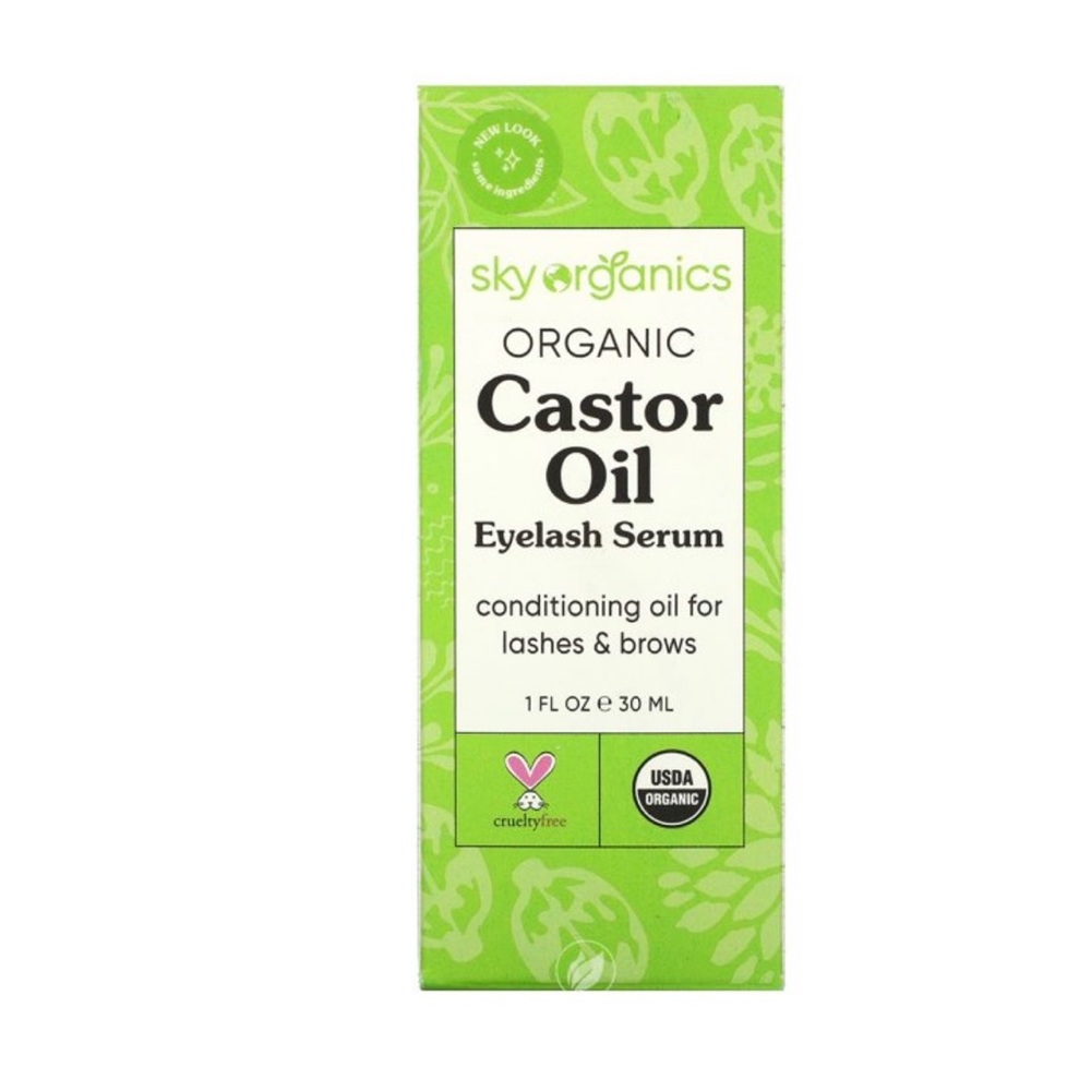 Sky Organics Organic Castor Oil Eyelash Serum 1 Oz